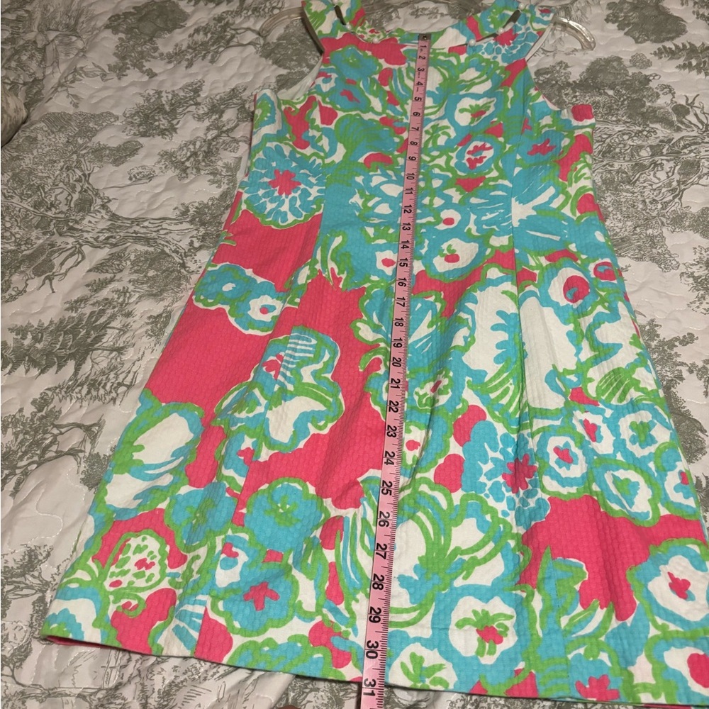 Lilly Pulitzer sz 6 Lindy dress, PB Pink Print, vintage honeycomb donny print - Picture 12 of 14